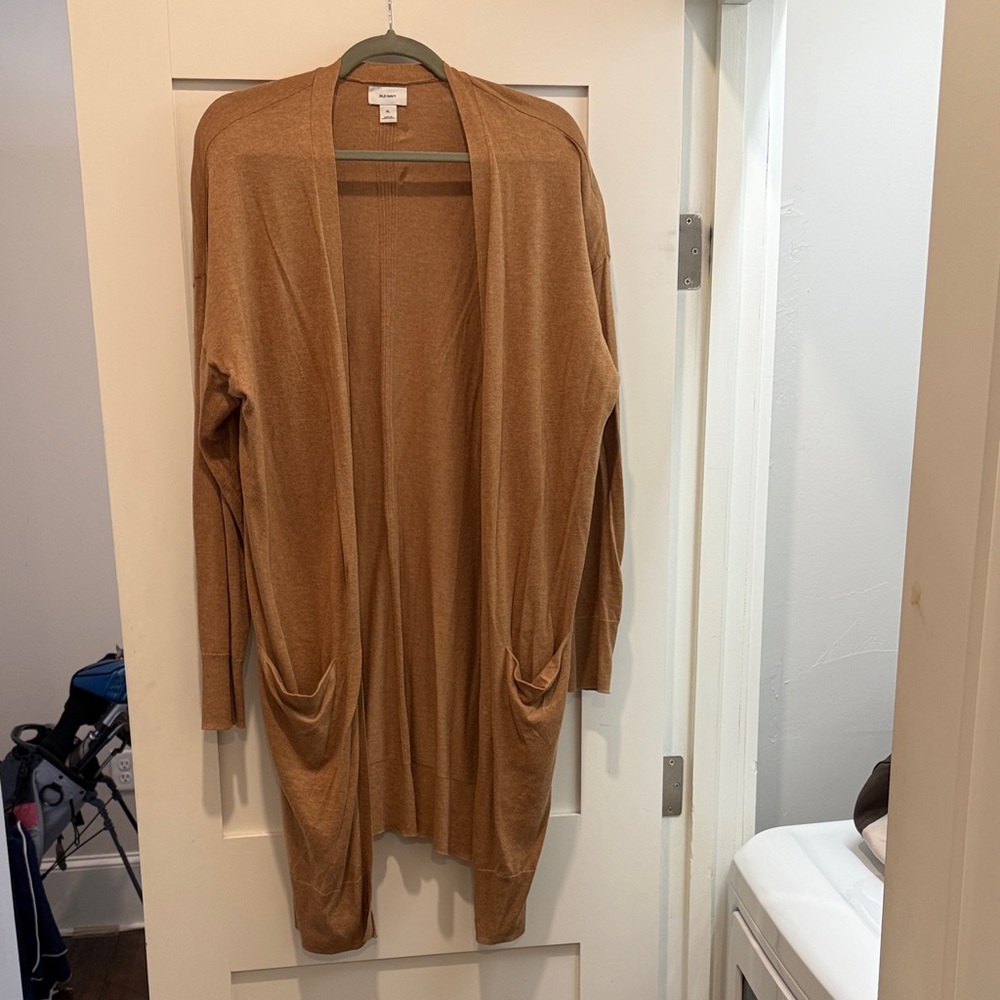 Old Navy Women's Tan Open Front Cardigan